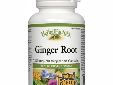 Natural factors - ginger root 1200mg - 90 vcaps Discount