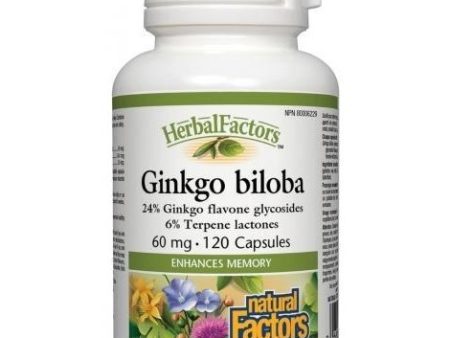 Natural factors - ginkgo biloba 60mg - 120 caps Fashion