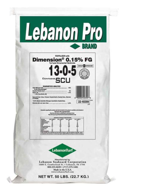 13-0-5 30% SCU .15 Dimension Weed Preemergent Lawn Fertilizer Supply