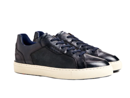 Malaga Leather Sneaker in Ocean Online now