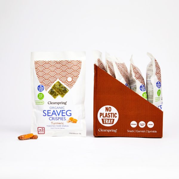 Organic Seaveg Crispies Multipack - Turmeric (Crispy Seaweed Thins) Online Sale