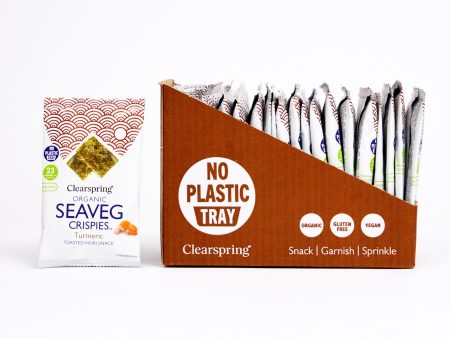 Organic Seaveg Crispies - Turmeric (Crispy Seaweed Thins) (20 Pack) Online