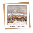 Merry Christmas Winter Art Card, Traditional Christmas Card, Single or Pack Sale