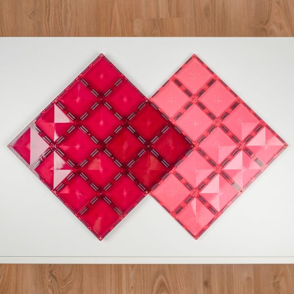 Connetix 2 Piece Base Plate Pink & Berry Pack Sale