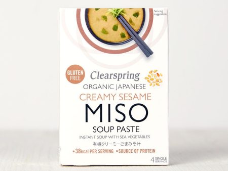 Organic Instant Miso Soup Paste - Creamy Sesame (8 Pack) Online Sale