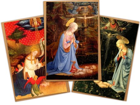 Christmas Nativity Virgin and Child Religious Art Cards, Personalised or Blank For Sale