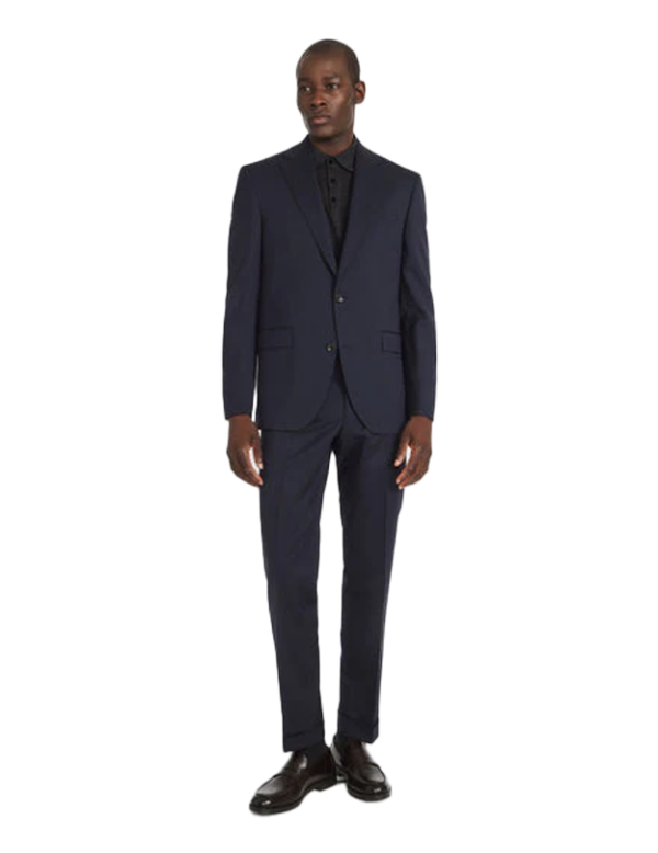 3SIXTY5 Payne Contemporary Trim Suit Trouser in Blue Online Hot Sale