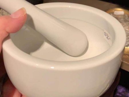 Mortar & Pestle Ceramic (White) Online Hot Sale