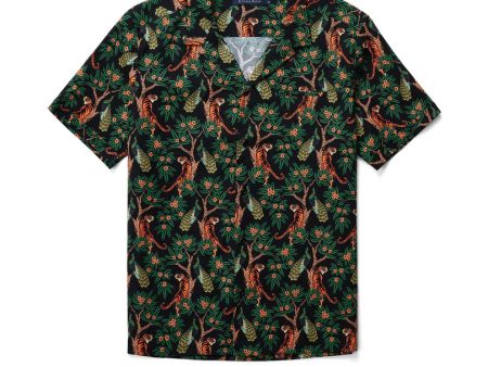 Printed Tiger Resort Shirt on Sale