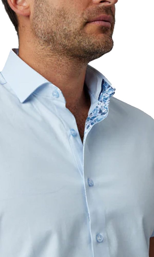 Light Blue Solid SS Dress Shirt Supply