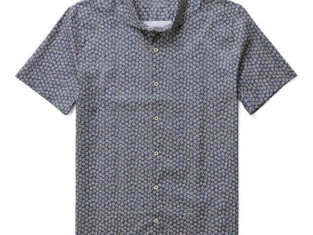 Navy Daisies SS Shirt Hot on Sale