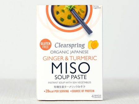 Organic Instant Miso Soup Paste - Ginger & Turmeric (8 Pack) For Cheap