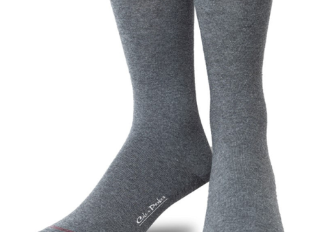 Light Grey Solid Dress Socks on Sale