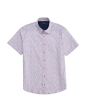 Purple Flower Print Poplin Shirt For Discount