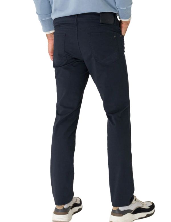 Chuck Hi-Flex Navy Textured Trouser on Sale