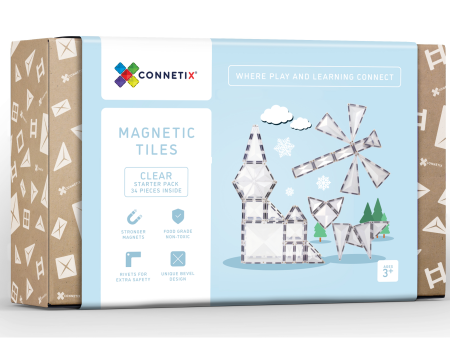 Connetix 34 pieces Clear Pack AU Discount