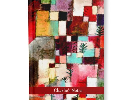 Abstract Art Personalised Notebook, Hardback A4, A5, Paul Klee Art Supply