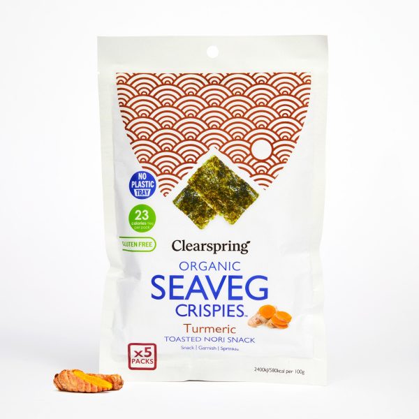 Organic Seaveg Crispies Multipack - Turmeric (Crispy Seaweed Thins) Online Sale