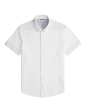 Short Sleeve Knit Shirt in White For Discount