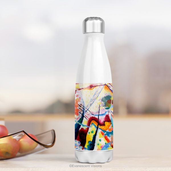 Kandinsky Patterned Stainless Steel Art Water Bottle, Thermos, 500ml For Sale