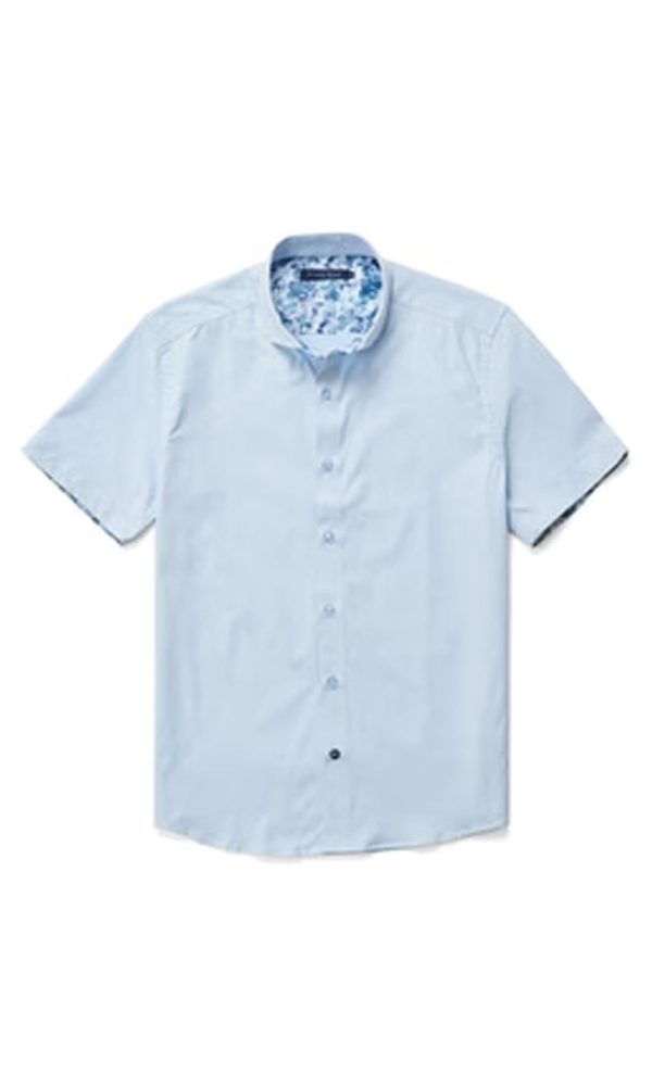 Light Blue Solid SS Dress Shirt Supply