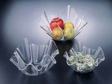 9.5” Acrylic Fruit Bowl For Sale