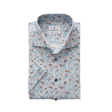 Premium Jersey SS Light Blue Floral Shirt For Discount