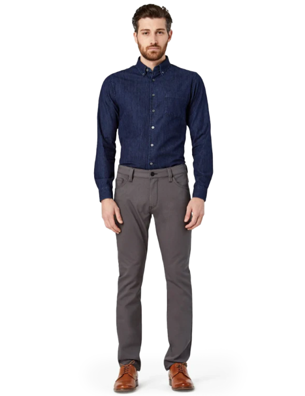 Courage Slim-Straight Graphite Commuter Trouser Online Sale