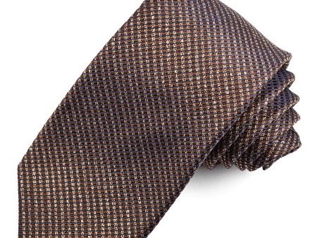 Brown Silk Woven Men s Tie For Cheap