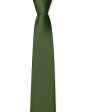 Satin Groomsmen Tie in Olive For Cheap