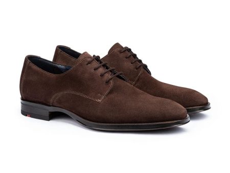 Garrison Suede Brown Dress Shoe For Discount