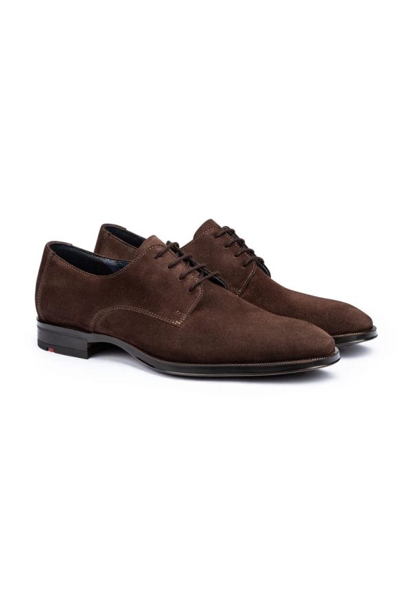 Garrison Suede Brown Dress Shoe For Discount