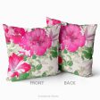 Pink Floral Japanese Art Decorative Cushions, Tanigami Kônan Art Online