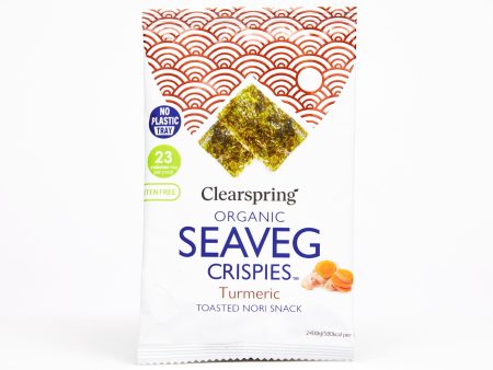 Organic Seaveg Crispies - Turmeric (Crispy Seaweed Thins) Online now