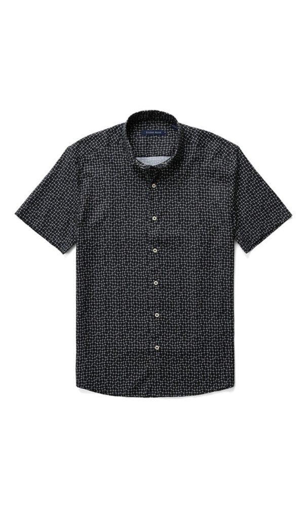 Black Wavy SS Shirt Fashion