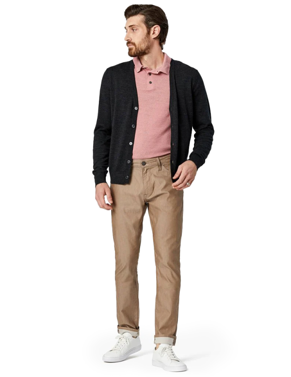 Cool Slim Fit Camel Reversed Twill Trouser Sale