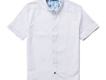 White Solid SS Dress Shirt Sale