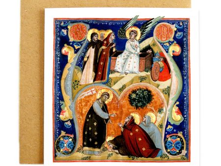 14th Century Medieval Illumination Greeting Card, Personalised or Blank Inside on Sale