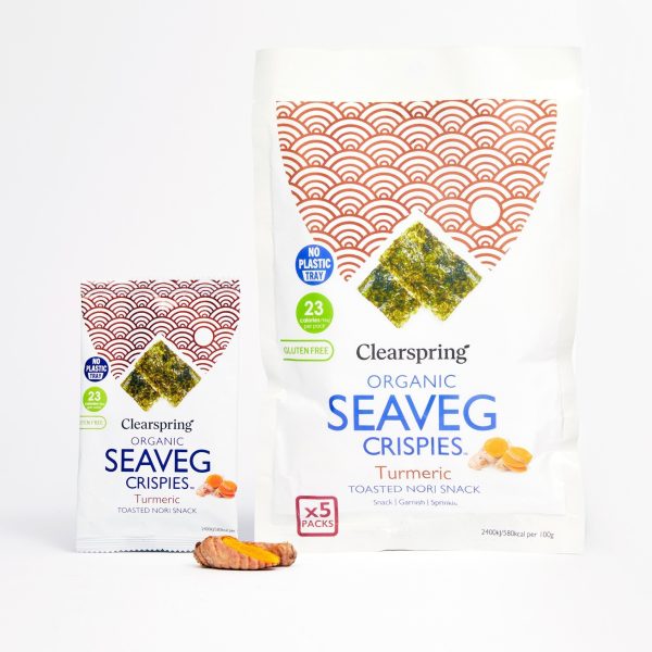 Organic Seaveg Crispies Multipack - Turmeric (Crispy Seaweed Thins) Online Sale