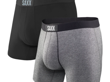 ULTRA Boxer Brief - 2 Pack - Black Grey Sale