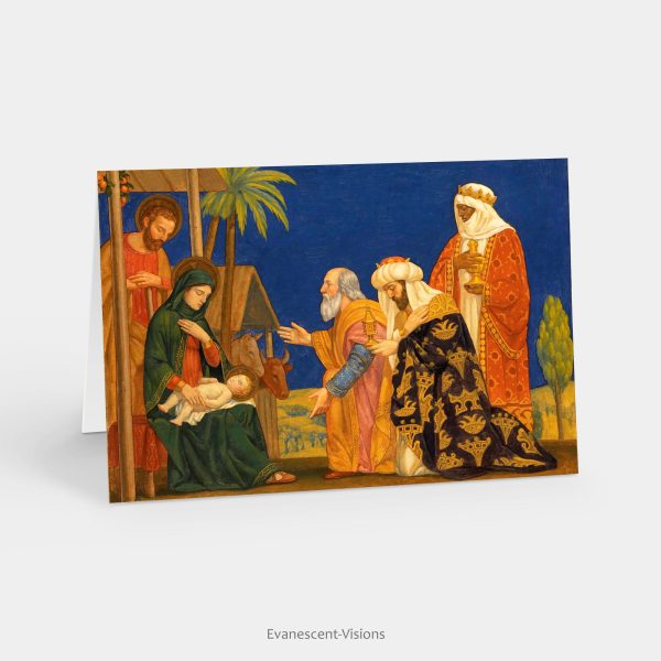 10 Pack Nativity Christmas Cards, Henry Siddons Mowbray The Magi, Personalised or Blank Sale