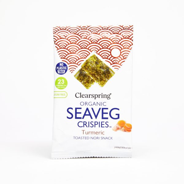 Organic Seaveg Crispies - Turmeric (Crispy Seaweed Thins) (20 Pack) Online