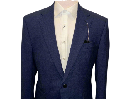 Coppley Navy Textured 2-Piece Suit Hot on Sale