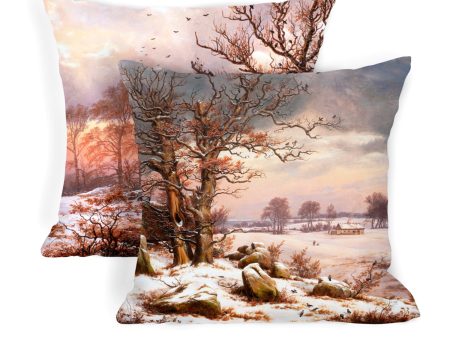 Winter Landscapes Decorative Art Cushions, Johan Christian Dahl Art Cheap