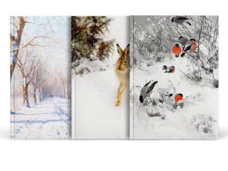 Snowy Winter Landscapes Fine Art Hardback Notebook, Ruled, Plain, Graph Fashion