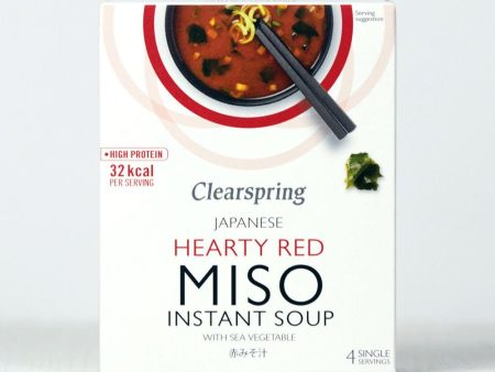 Instant Miso Soup - Hearty Red with Sea Vegetable (8 Pack) Discount