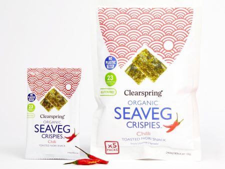 Organic Seaveg Crispies Multipack - Chilli (Crispy Seaweed Thins) Online Hot Sale