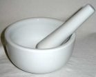 Mortar & Pestle Ceramic (White) Online Hot Sale