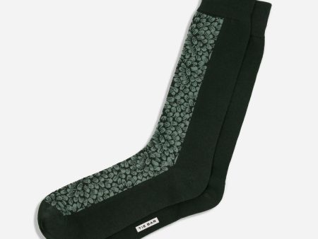 Bloom Floral Emerald Dress Socks Supply