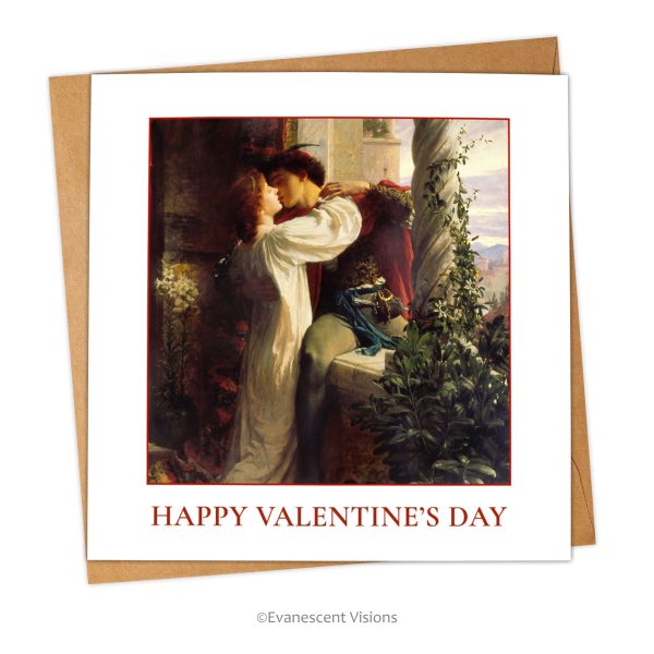 Romeo and Juliet Happy Valentine s Day Card, Personalised or Blank on Sale